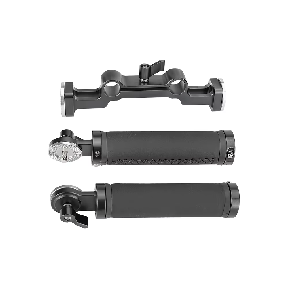 SZRIG ARRI – poignées à Rosette, poignée portative en caoutchouc et aluminium avec double Railblock de 15mm pour appareil photo DLSR, plate-forme de montage sur épaule