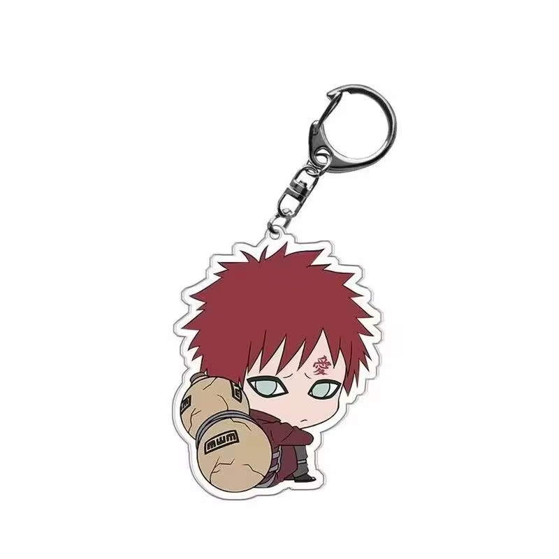 Porte-clés en acrylique mignon de dessin animé Naruto chibi, personnalisé, accessoire de sac à dos pour étudiant, marchandise d'anime en gros