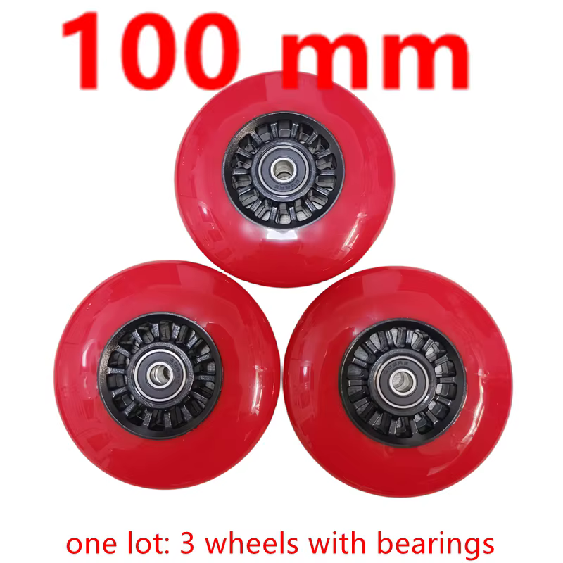 Roues de trottinette 90mm 100mm 110mm 85A avec roulements 3 roues/lot