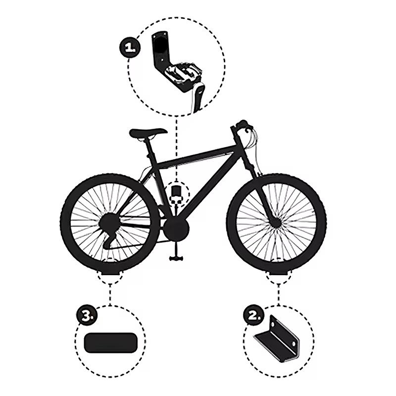 Support mural polyvalent pour vélo