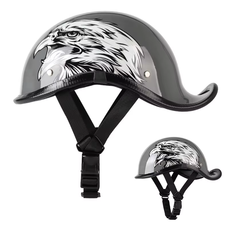 Demi-casque rétro pour moto