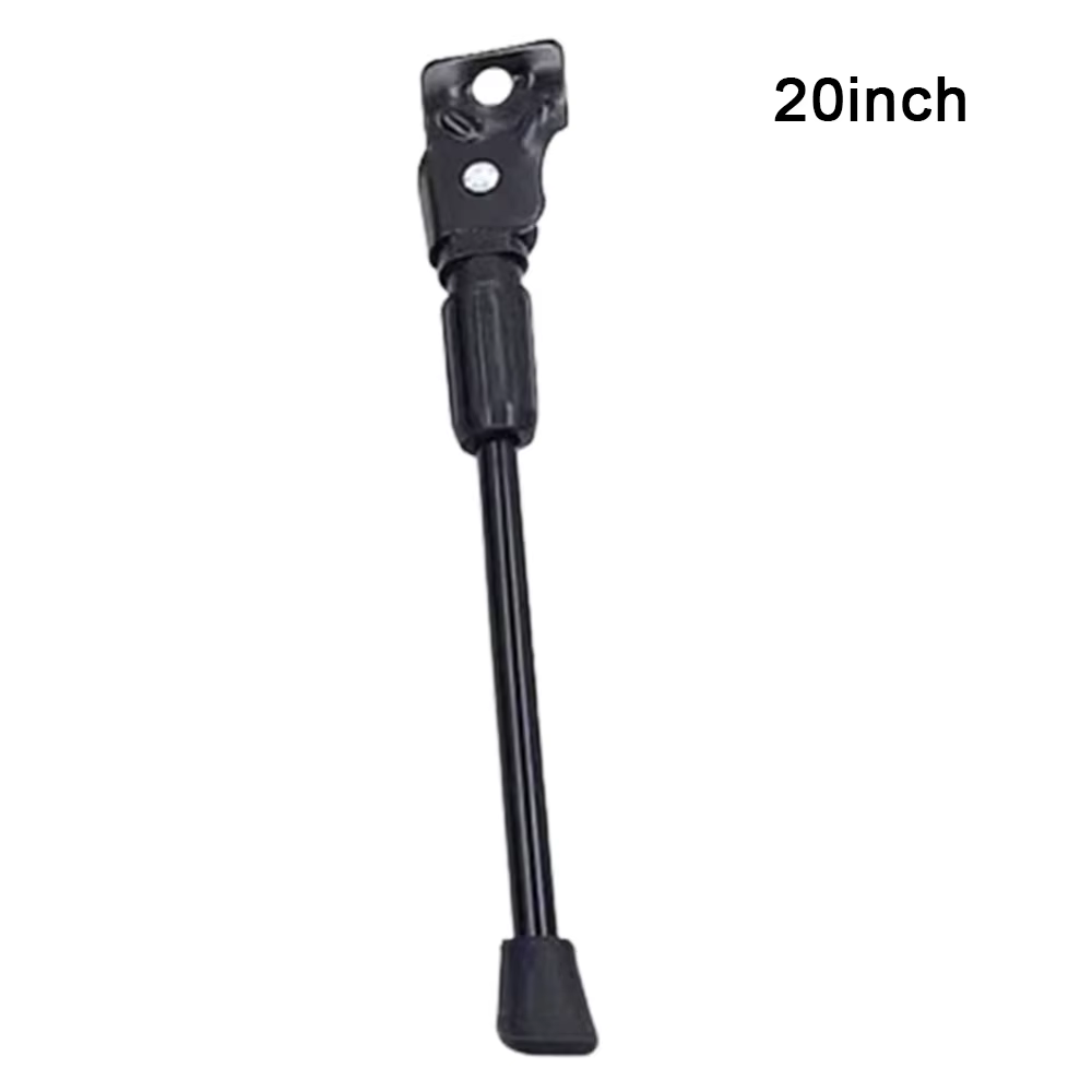 Support latéral arrière noir pour vélo, 1 pièce, en alliage d'aluminium, antirouille et usure, 22 à 27 pouces