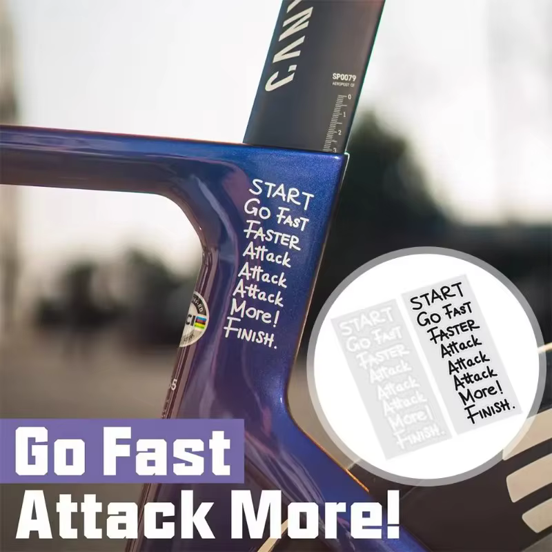 Autocollants de vélo « Go Fast