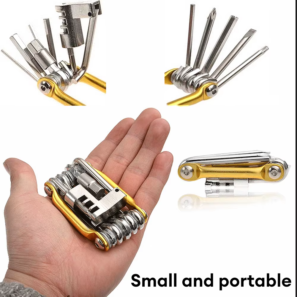 Kit d'outils de réparation de vélo 11 en 1