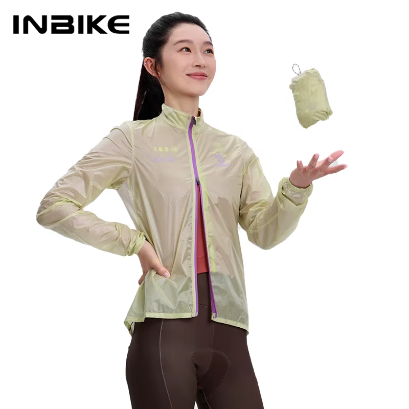 INBIKE Coupe-vent de cyclisme portable ultra-léger pour femme Veste