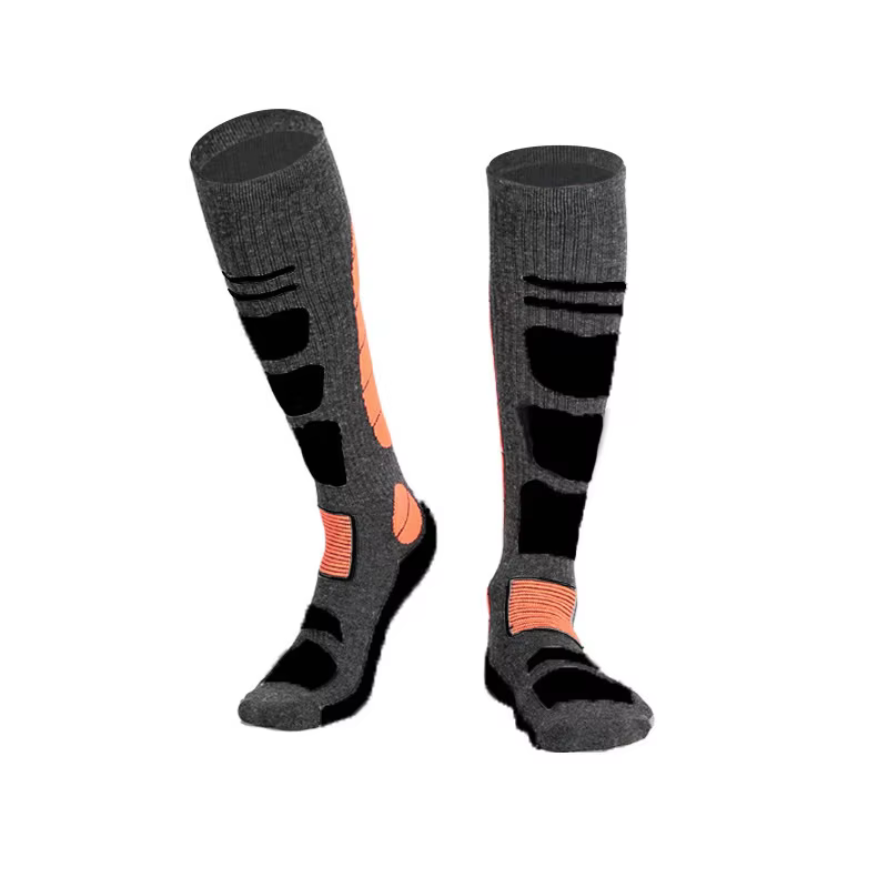 Chaussettes de cyclisme d'hiver mérinos sport Snowboard laine Ski randonnée Ski bas hommes femmes genou haute chaussette thermique