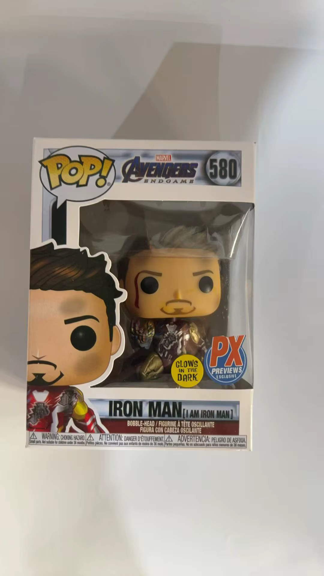 Funko Pop Les Avengers Iron Man 580 #   Figurines d'action en vinyle I AM IRON MAN, édition spéciale, modèle de collection