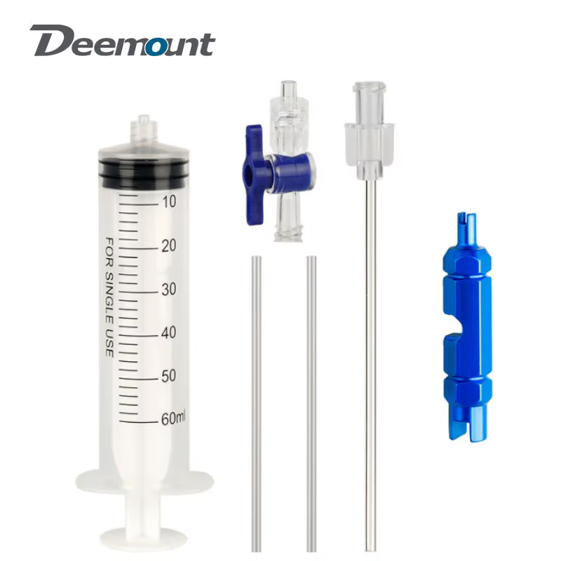 Outil d'injection de liquide pour pneus tubeless de vélo