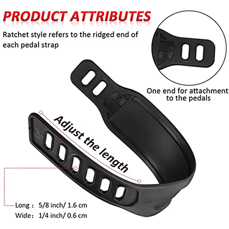 1/2 paires de sangles de pédale de vélo d'exercice, sangles universelles pour étriers de vélo de Fitness, longueur réglable, accessoires de vélo pour l'entraînement à domicile