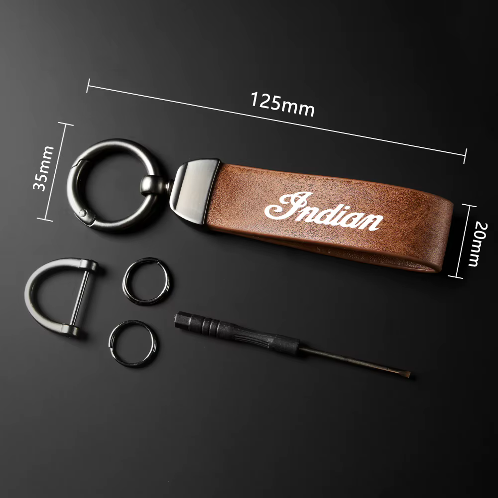 Porte-clés de moto en cuir de haute qualité, porte-clés pour chef indien, Roadmaster, Scout 105field, accessoires