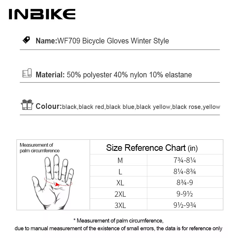 Gants de cyclisme d'hiver pour hommes et femmes