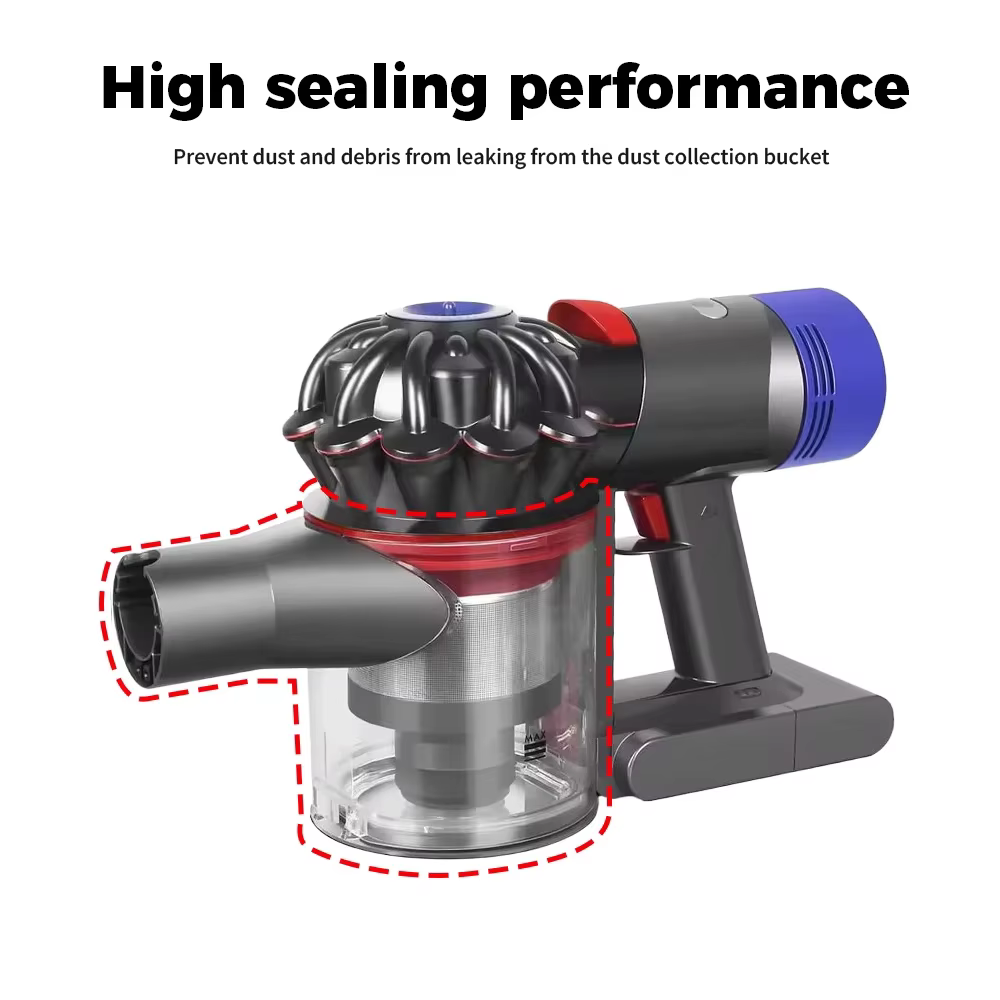 Seau à poussière sans fil portable pour aspirateur Dyson V7 V8, accessoires, bac à poussière amélioré, pièce de rechange pour poubelle