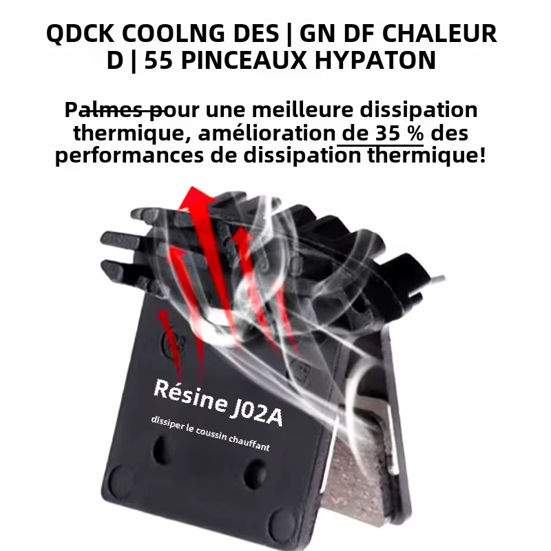 Plaquettes de frein à disque de vélo vtt J02A résine Ice Tech