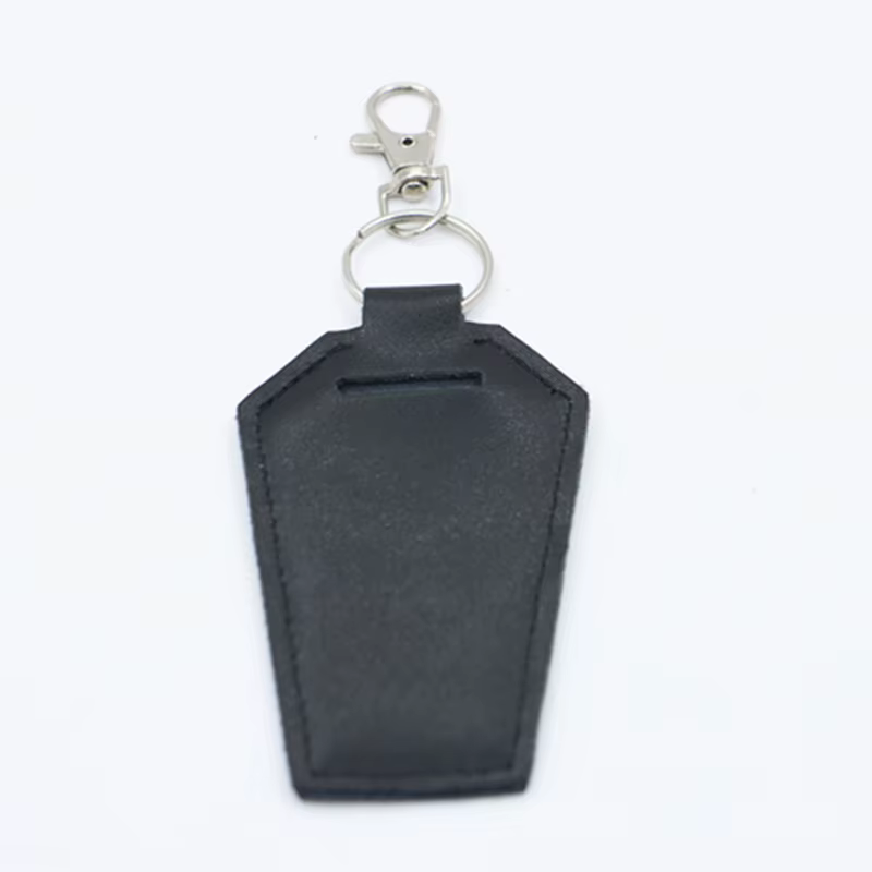 Porte-clés porte-bandeau en forme de cercueil, accessoires gothiques, porte-bâton à lèvres ou porte-blam, accessoires de sac à main gothique