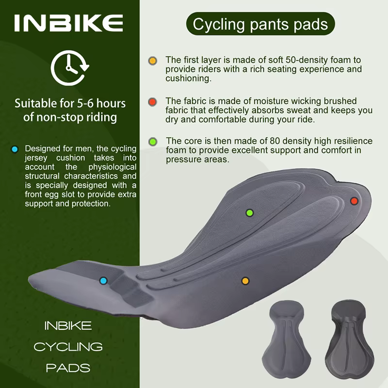 INBIKE hommes cyclisme cuissard 3D rembourré vtt vélo Shorts pantalon homme route