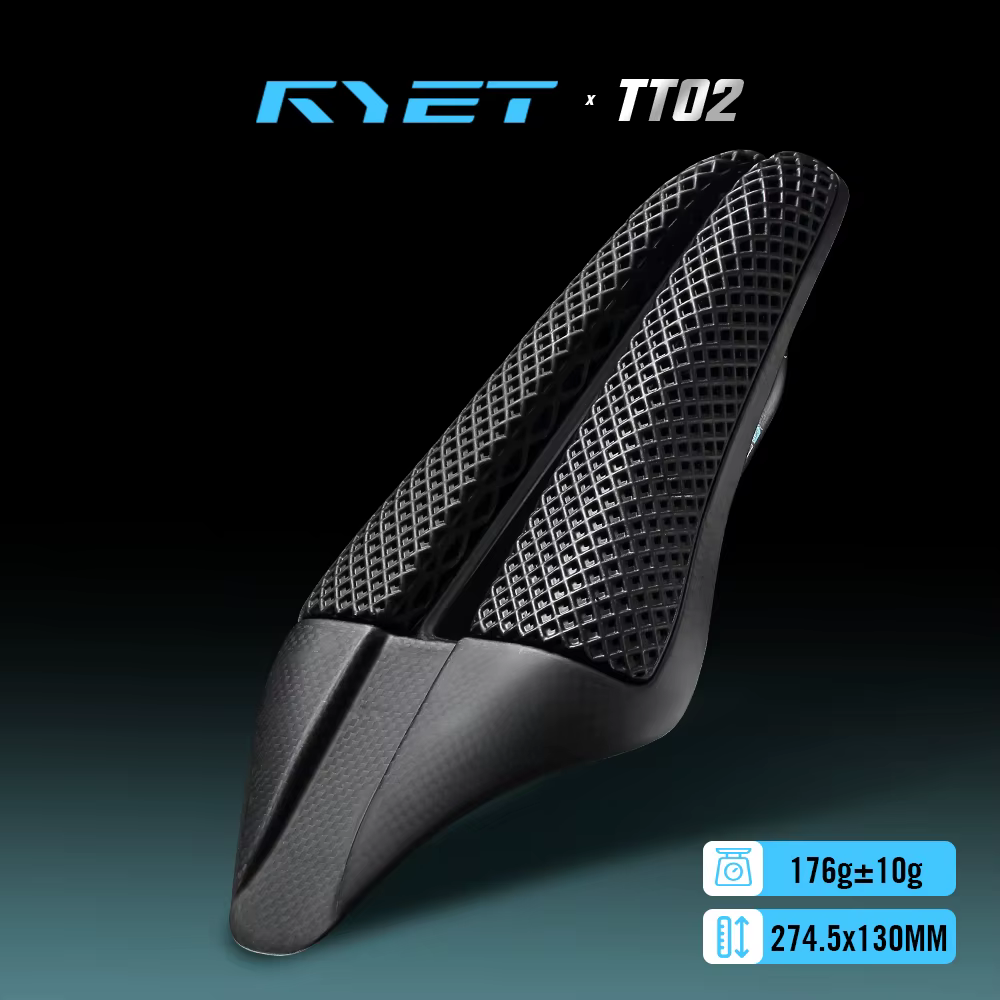 Selle de triathlon RYET TT02 imprimée en 3D