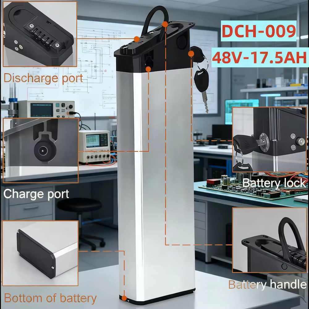 Pour Engwe EP-2 Pro MATE X 48V/52V batterie de remplacement 12Ah/14Ah/17.5Ah convient aux nouvelles vélos DCH-009
