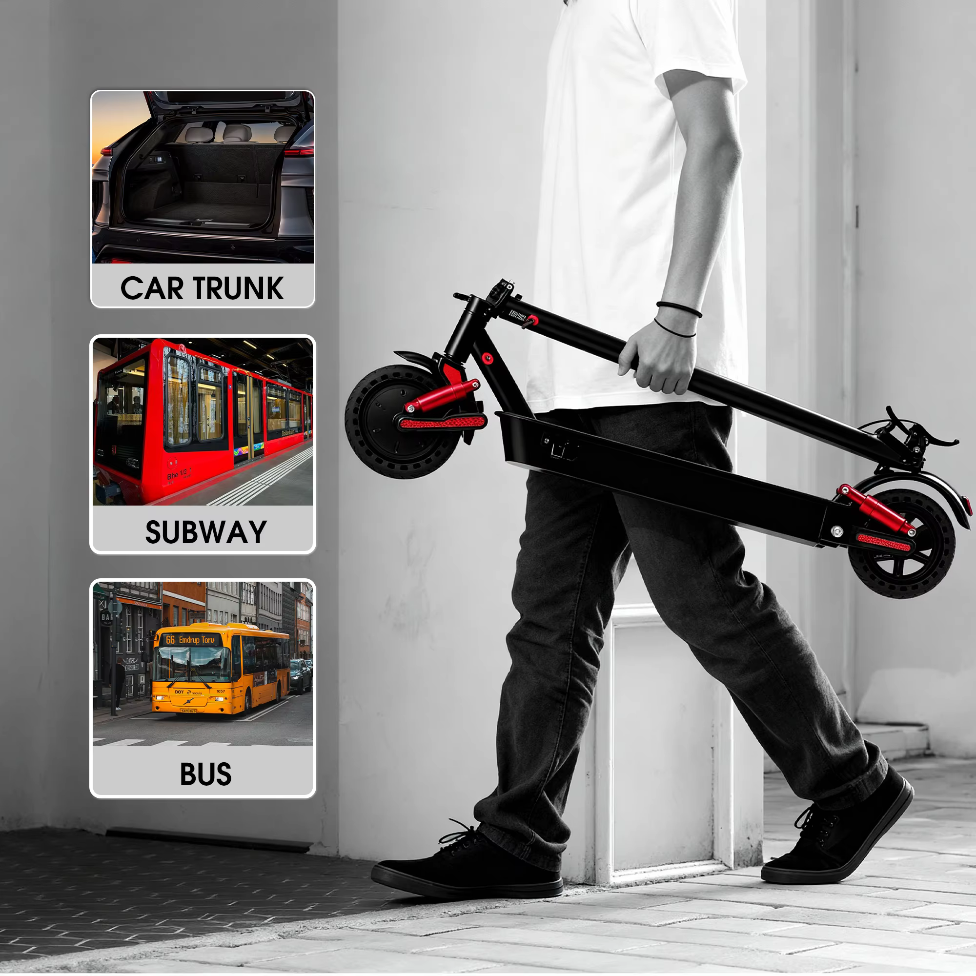 HX D06 scooter électrique 500W 36V 25AH trottinette