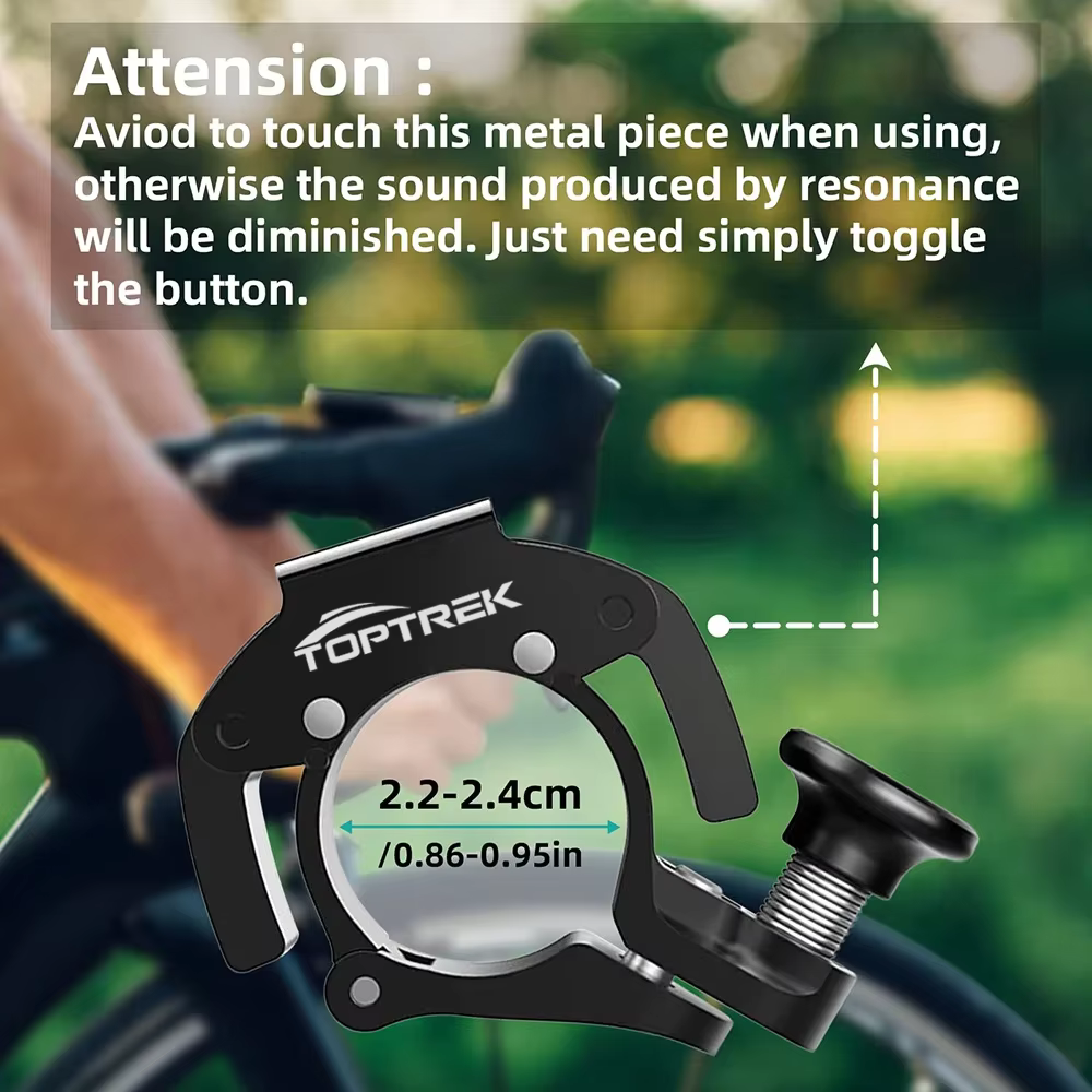 Anneau de cloche de vélo en acier inoxydable