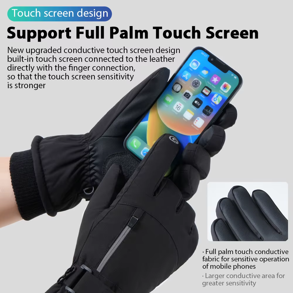 Gants de cyclisme imperméables pour hommes