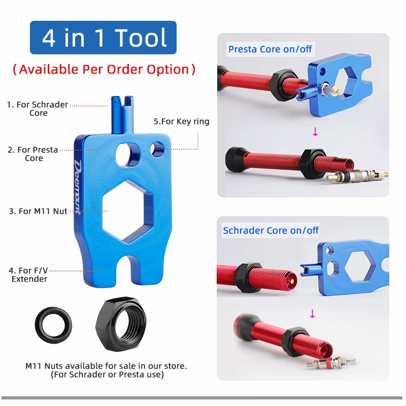 Valve Presta Tubeless pour Vélo (44