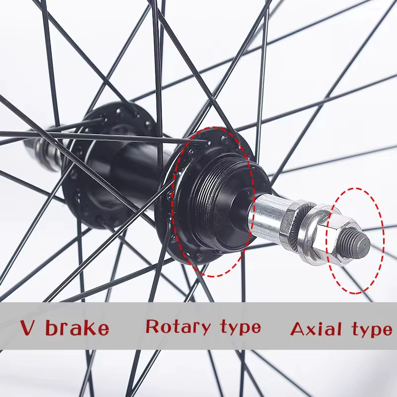 Paire de roues de vélo de route en alliage d'aluminium