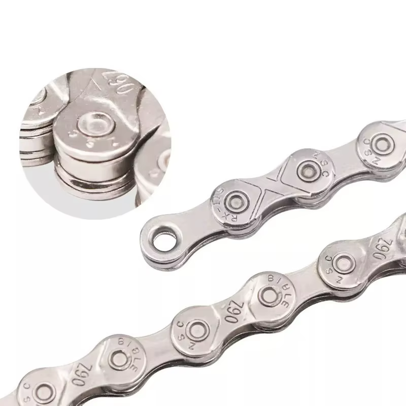 Chaîne de vélo 116L 8 9 10 11 12 vitesses argent