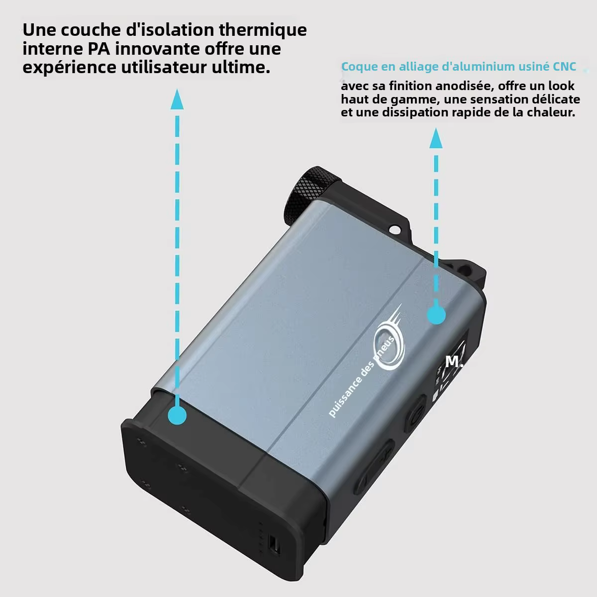 Mini pompe à vélo électrique 120 PSI