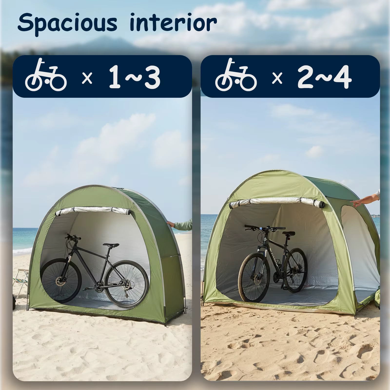Abri de vélo portable pour l'extérieur