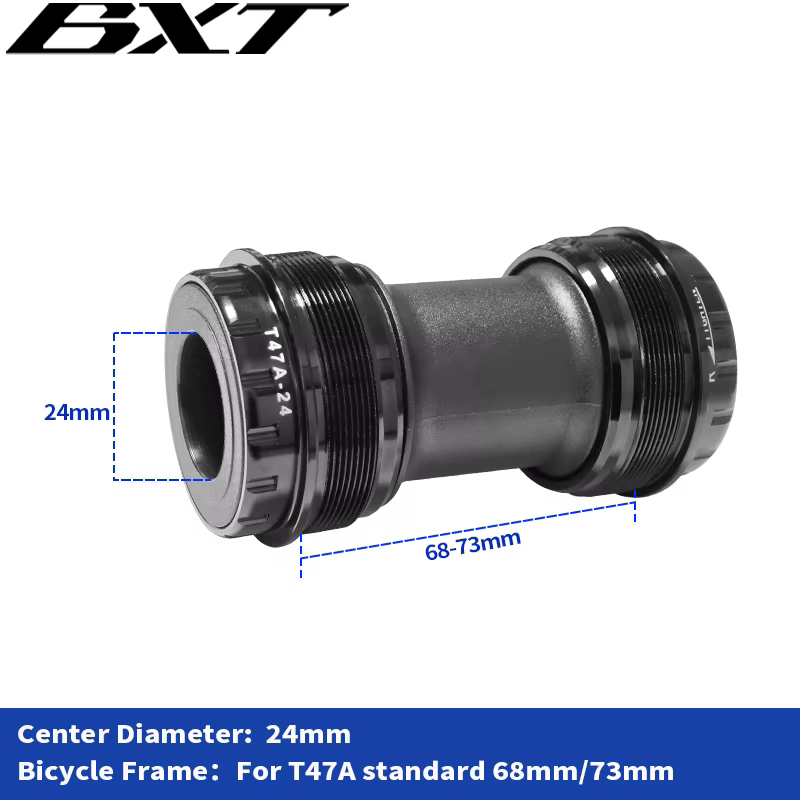 Boîtier de pédalier BXT T47A 68/73mm pour Shimano 24mm SRAM DUB 29mm Manivelle