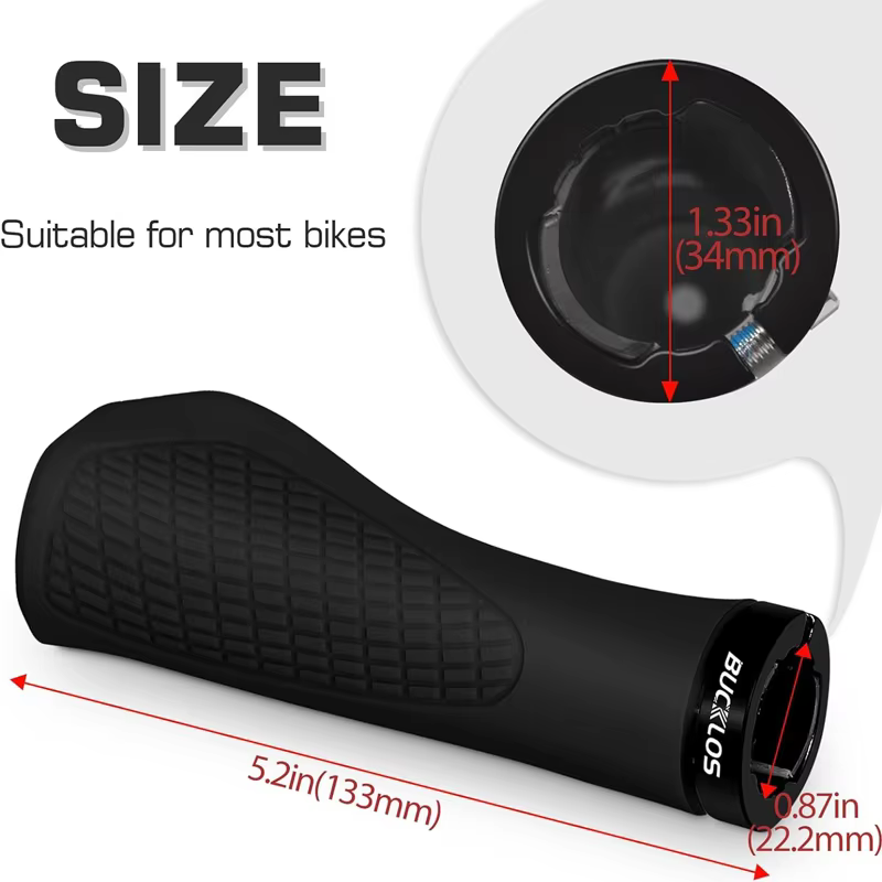 BUCKLOS poignées de guidon vtt ergonomique confortable VTT