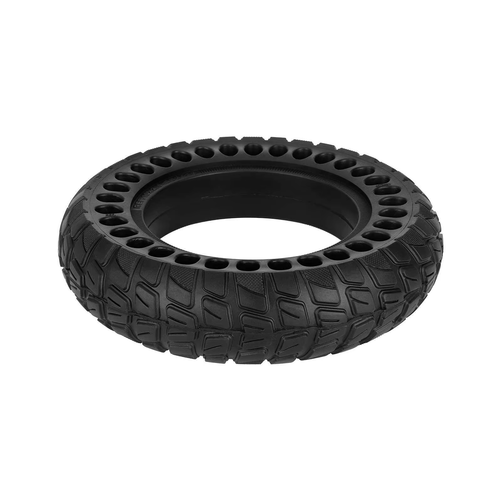 Pneu plein alvéolé anti-crevaison 10x2.50 de 10 pouces pour trottinette électrique universelle sans pneumatique