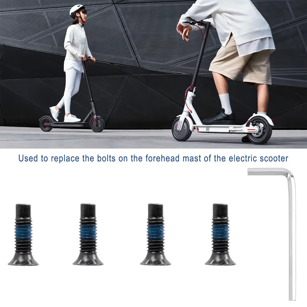 Vis de fixation de la tige de fourche au support de base pour trottinette électrique