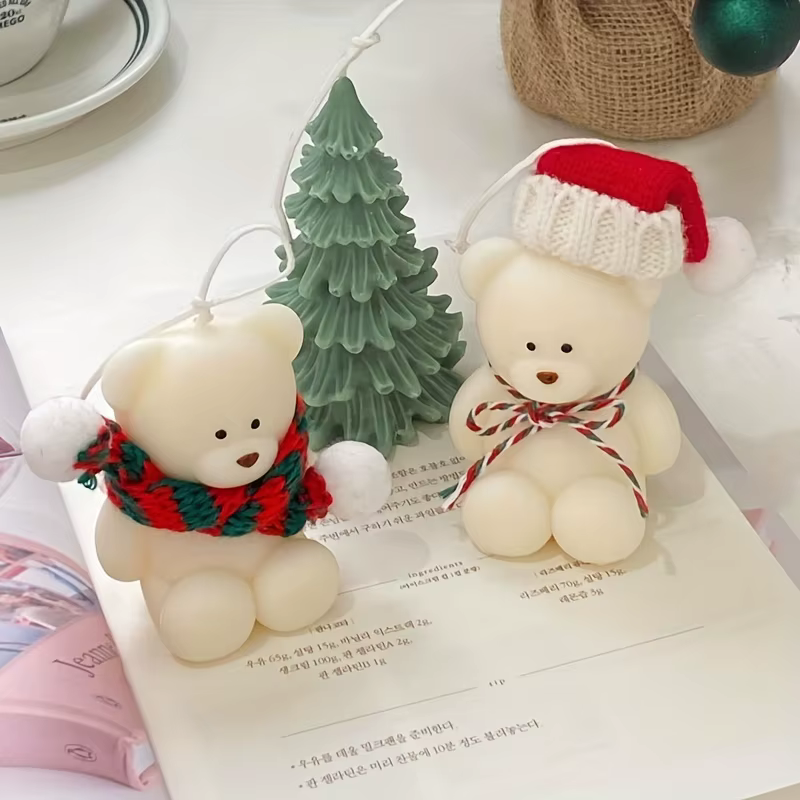 Moule à ours en silicone parfumé ci-après les, cadre de Regina et compte en résine, moule en forme d'animal mignon pour la décoration intérieure, aromathérapie