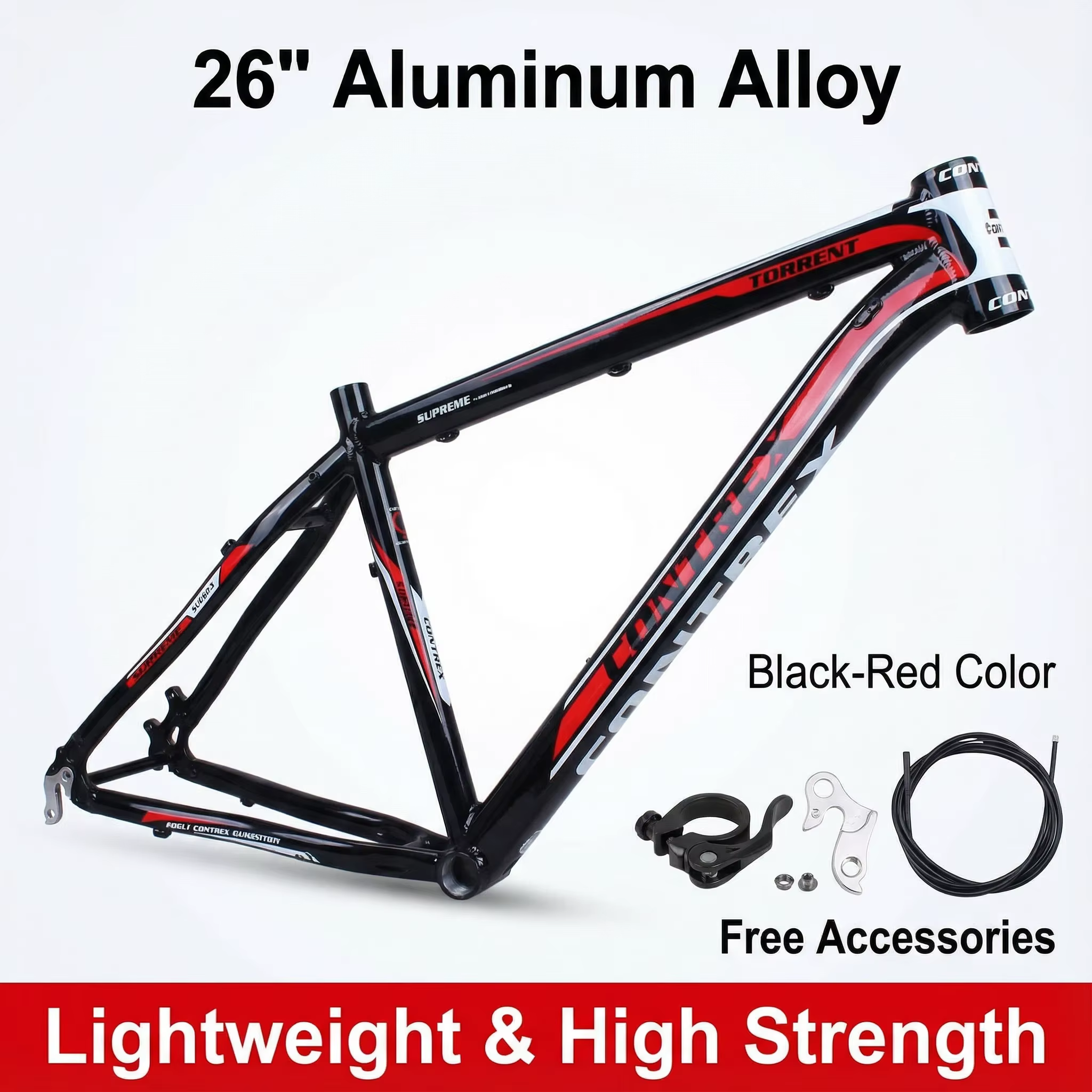 Cadre de VTT en alliage d'aluminium 26/29 pouces 6061 - Style frein à disque