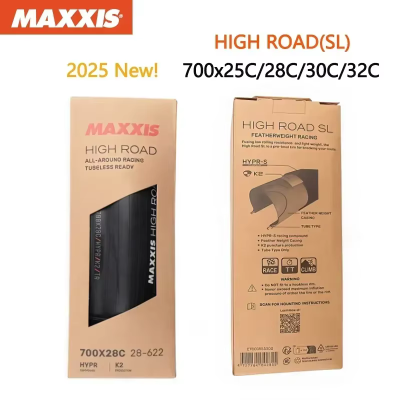 MAXXIS HIGH ROAD SL 2025 nouveau 700x2 5C/28C/30C/32C pneus de vélo de route ultralégers tout autour compétition Tubeless