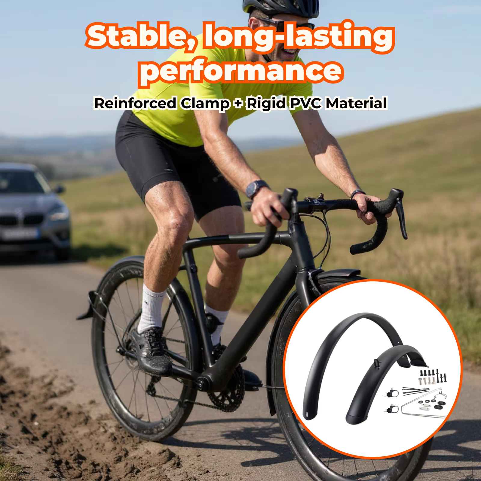 Ensemble de garde-boue pour vélo pour protection avant et arrière
