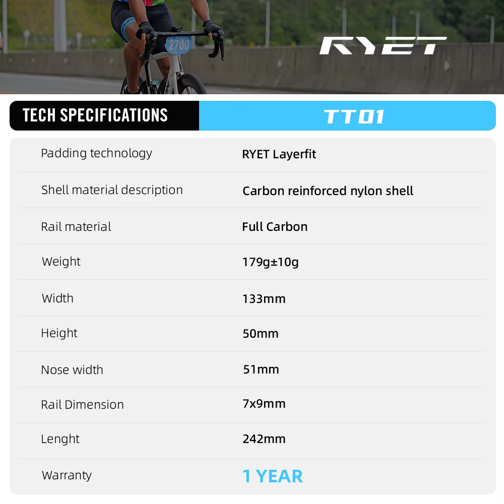 Selle de Triathlon RYET TT01