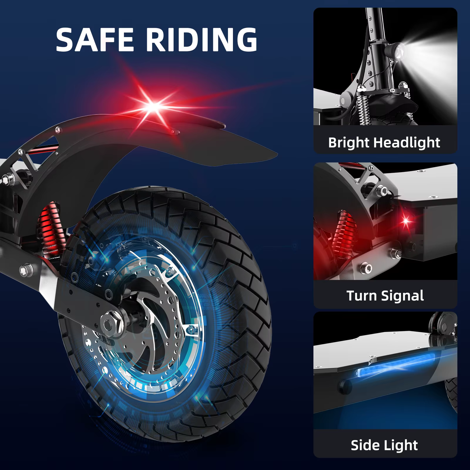 Trottinette électrique à moteur simple/double 2500W/3000W, vitesse élevée 64KM/H, frein à disque, pliable, E-Scooter EABS pour adultes, pneus de 10 pouces