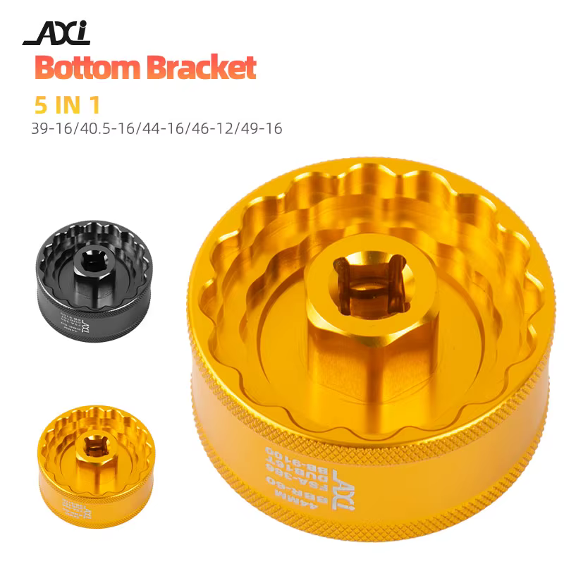 AXI Bike 5 en 1 outil de démontage du support inférieur 39/40.5/44/46/49mm clé de réparation d'installation de vélo