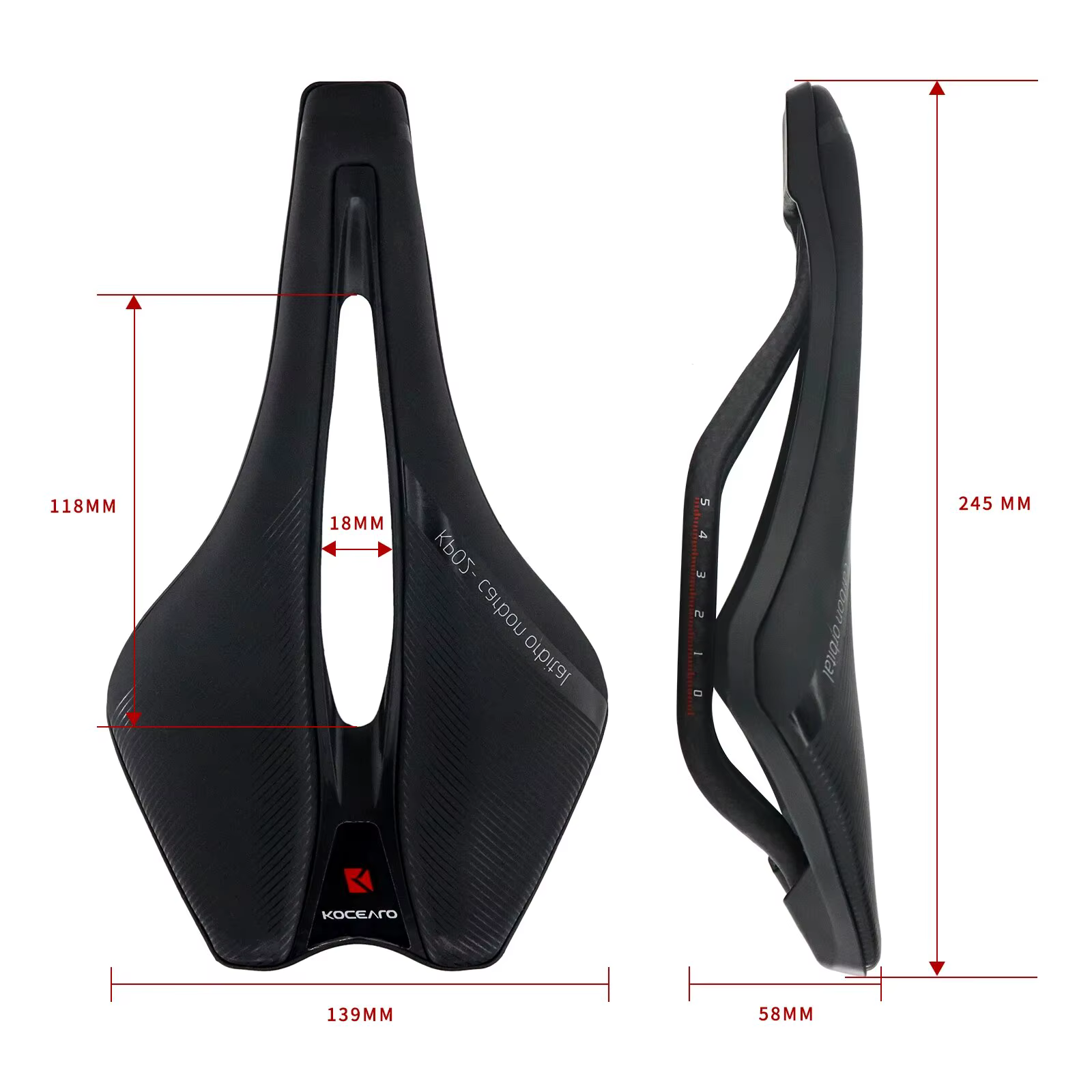 Selle Ultralégère en Carbone 143