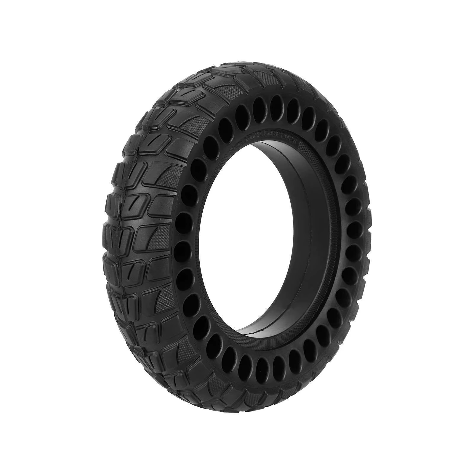 Pneu plein alvéolé anti-crevaison 10x2.50 de 10 pouces pour trottinette électrique universelle sans pneumatique