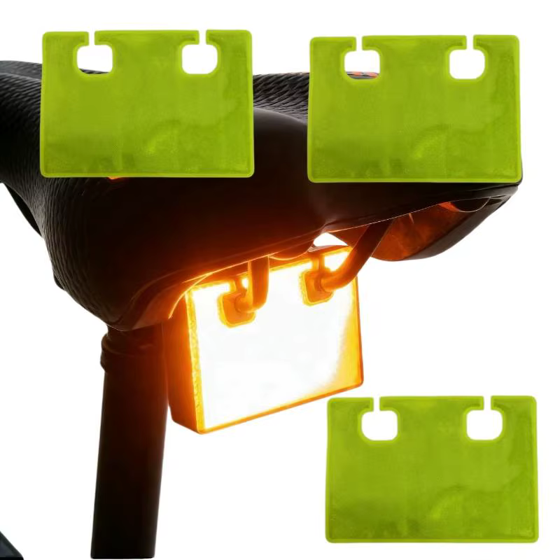 Pendentif rectangulaire d'avertissement de sécurité pour la conduite nocturne, 5 pièces, pour siège de vélo