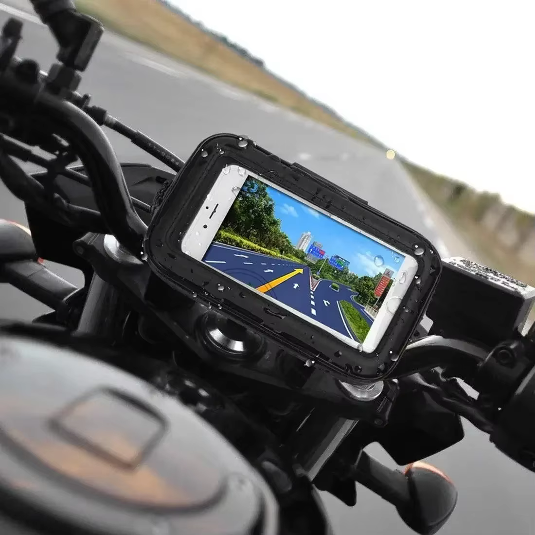 Support de téléphone étanche pour guidon de vélo et moto
