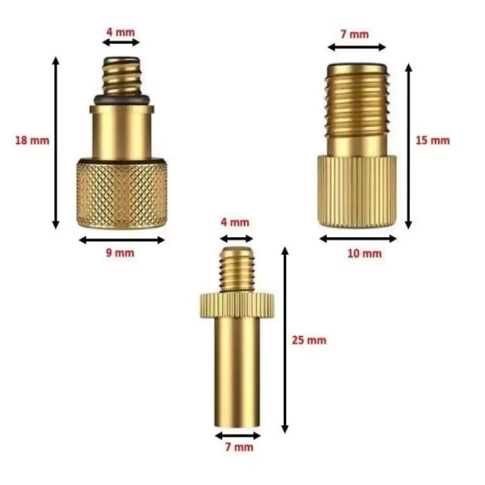 Kit d'adaptateurs universels pour valves de vélo : convertit