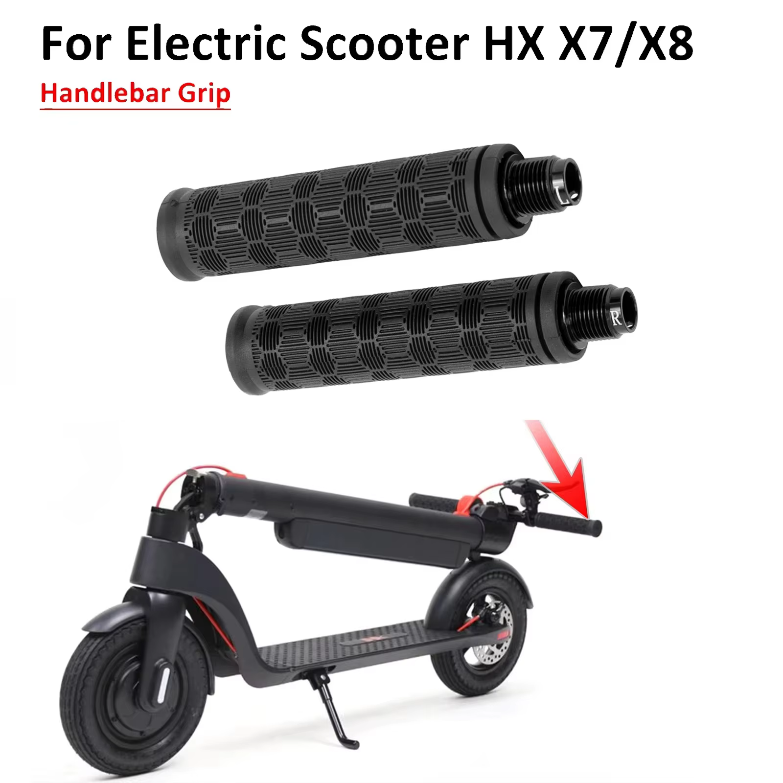 Poignée de guidon pour Scooter électrique HX X7 X8 KickScooter
