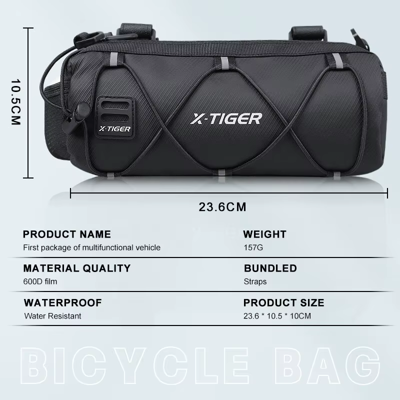 X-TIGER Vélo Sac Portable Guidon Multi-usages Grande Capacité Sac À Dos VTT