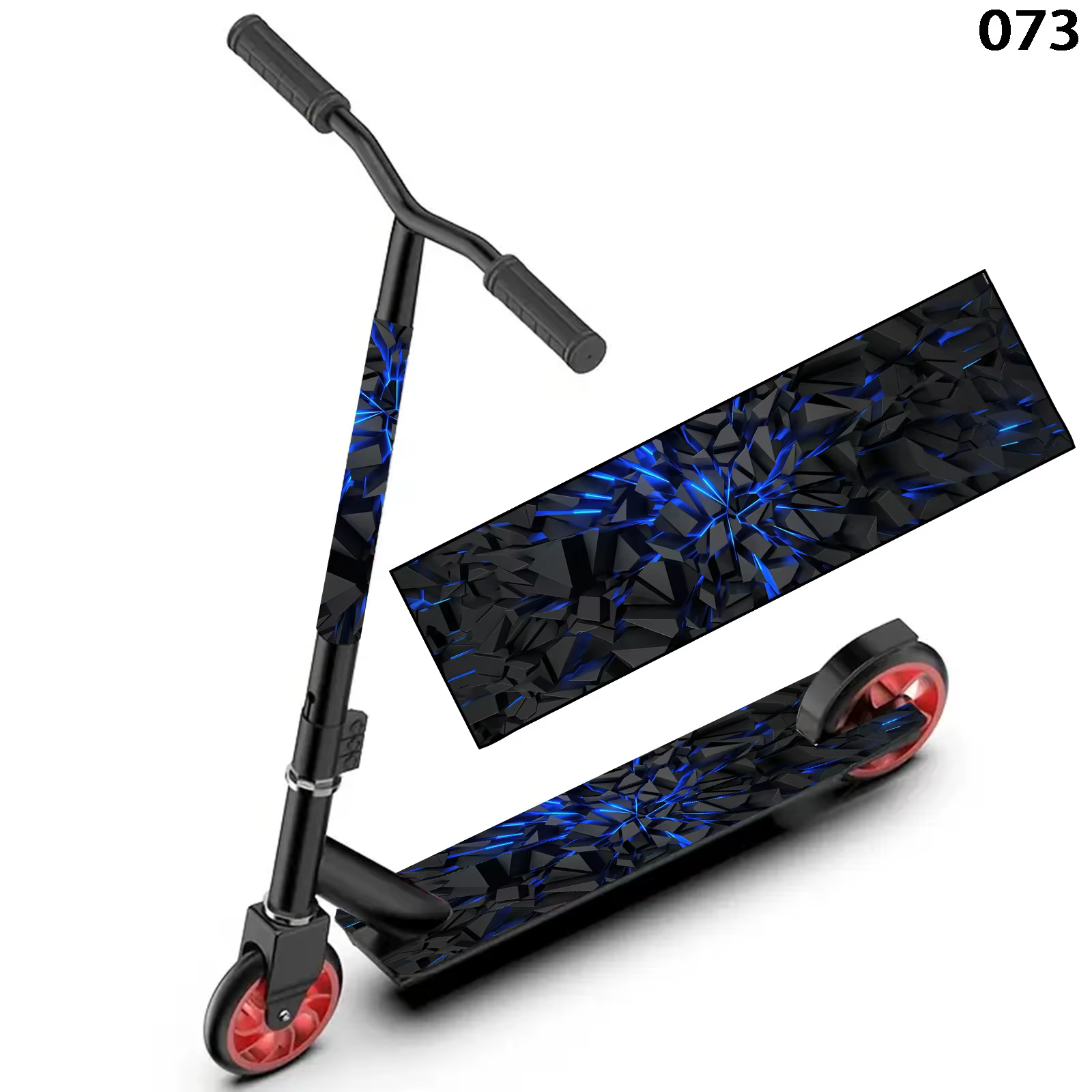 1 autocollant de scooter de ligne simple et désordre