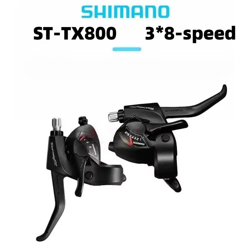 SHIMANO TOURNEY TX800 VTT 3x8 vitesses frein de Transmission poignée intégrée doigt intégré