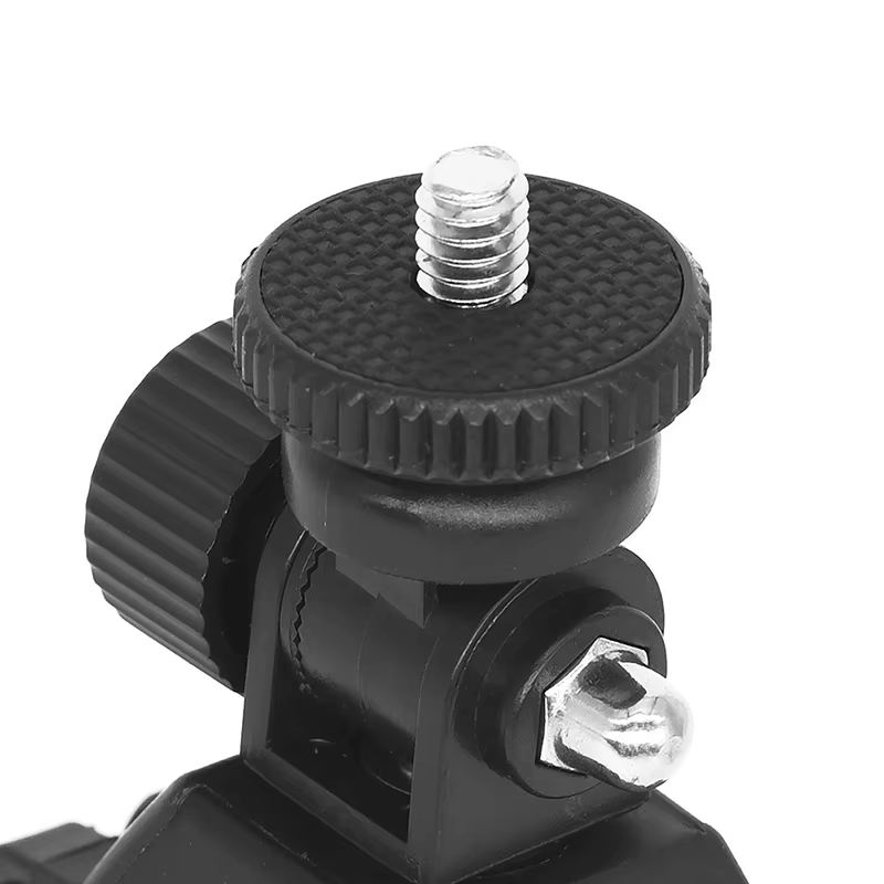 Universel 360 degrés rotatif 1/4 caméra DV vélo guidon pince support trépied montage vis